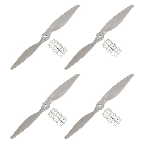 QUARKZMAN RC Luftschrauben 2 Schaufelblätter Stützen 10x7 Grau mit Adapter Ringe für Elektrisch Flugzeug Luftfahrzeug Pack von 4 QUARKZMAN RC Luftschrauben 2 Schaufelblätter Stützen 10x7 Grau mit Adapter Ringe für Elektrisch Flugzeug Luftfahrzeug Pack von 4 von QUARKZMAN