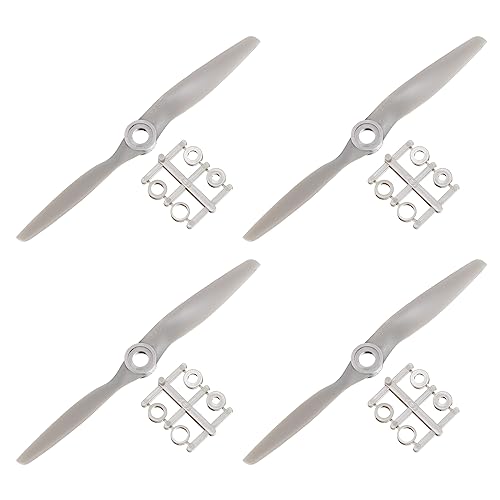 QUARKZMAN RC Luftschrauben 2 Schaufelblätter Stützen 5x5 Grau mit Adapter Ringe für Elektrisch Flugzeug Luftfahrzeug Pack von 4 QUARKZMAN RC Luftschrauben 2 Schaufelblätter Stützen 5x5 Grau mit Adapter Ringe für Elektrisch Flugzeug Luftfahrzeug Pack von 4 von QUARKZMAN