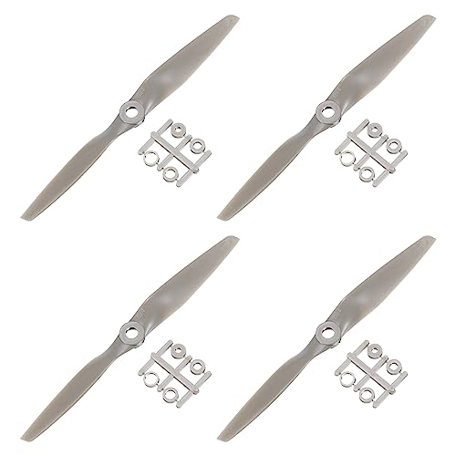 QUARKZMAN RC Luftschrauben 2 Schaufelblätter Stützen 6x4 Grau mit Adapter Ringe für Elektrisch Flugzeug Luftfahrzeug Pack von 4 QUARKZMAN RC Luftschrauben 2 Schaufelblätter Stützen 6x4 Grau mit Adapter Ringe für Elektrisch Flugzeug Luftfahrzeug Pack von 4 von QUARKZMAN