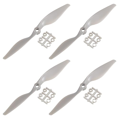 QUARKZMAN RC Luftschrauben 2 Schaufelblätter Stützen 8x4 Grau mit Adapter Ringe für Elektrisch Flugzeug Luftfahrzeug Pack von 4 QUARKZMAN RC Luftschrauben 2 Schaufelblätter Stützen 8x4 Grau mit Adapter Ringe für Elektrisch Flugzeug Luftfahrzeug Pack von 4 von QUARKZMAN