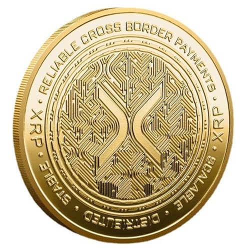 Ripple Münze Physikalische XRP -Münzmünzkollektor -Kollektor mit Schutzhülle von QUEAMBLER