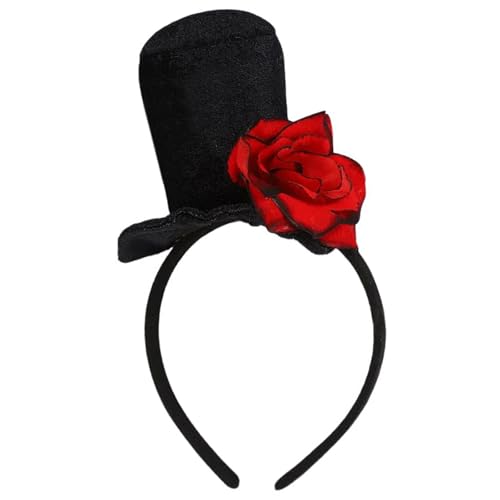 QUEENYARD Blutige Hexenkappen, Stirnband für Erwachsene, Halloween, Zaubererhut, Haarreif, Party, Kopfbedeckung, Glockenhut, Rollenspiel, Kostüm-Requisiten von QUEENYARD