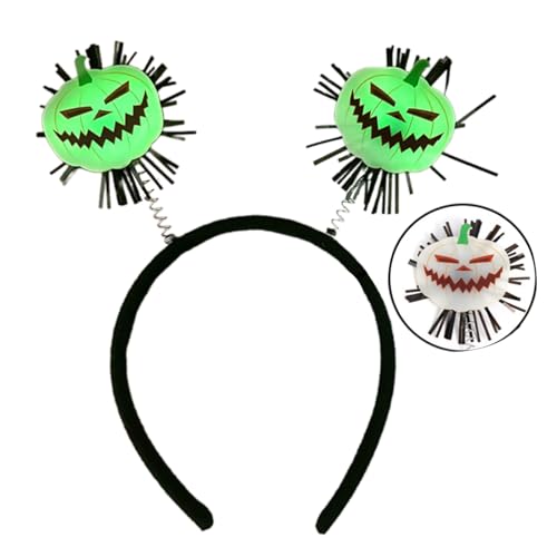 QUEENYARD Fluoreszierende Fledermaus-Kopfbedeckung, Cartoon-Haarschmuck, Kopfschmuck, Ornament für Halloween-Partys und Cosplay-Veranstaltungen von QUEENYARD