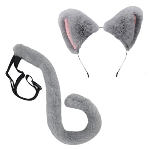 QUEENYARD Haarreif für Damen, Cartoon-Hunde, Ohrenform, mit Schwanz, Haarreif, Karneval, Aufführungen, Live-Übertragung, Kopfschmuck QUEENYARD Haarreif für Damen, Cartoon-Hunde, Ohrenform, mit Schwanz, Haarreif, Karneval, Aufführungen, Live-Übertragung, Kopfschmuck von QUEENYARD