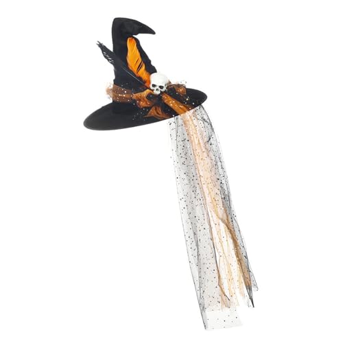 QUEENYARD Halloween-Hexenhut für Kinder und Erwachsene, Halloween-Party, Cosplay, Kostüm, Requisiten, Hexenhut für Halloween-Party QUEENYARD Halloween-Hexenhut für Kinder und Erwachsene, Halloween-Party, Cosplay, Kostüm, Requisiten, Hexenhut für Halloween-Party von QUEENYARD