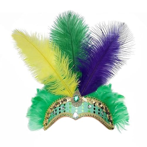 QUEENYARD Kopfschmuck mit übertriebener Persönlichkeit, vielseitig einsetzbar für Damen-Kostüme, Festivals und Feiern von QUEENYARD