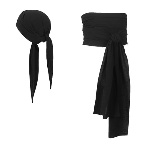 QUEENYARD Piraten-Kopftuch, Bandana, Mittelalter-Renaissancen, Piraten-Schärpe, Gürtel, großer Taillengürtel für Halloween-Kostüm QUEENYARD Piraten-Kopftuch, Bandana, Mittelalter-Renaissancen, Piraten-Schärpe, Gürtel, großer Taillengürtel für Halloween-Kostüm von QUEENYARD
