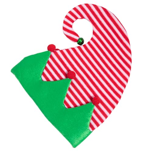 QUEENYARD Verschmitzte Weihnachtselfen-Kopfbedeckung mit Glocken für die Feiertage, bunte Outfits für Cosplay, Weihnachtsmann-Helfer QUEENYARD Verschmitzte Weihnachtselfen-Kopfbedeckung mit Glocken für die Feiertage, bunte Outfits für Cosplay, Weihnachtsmann-Helfer von QUEENYARD