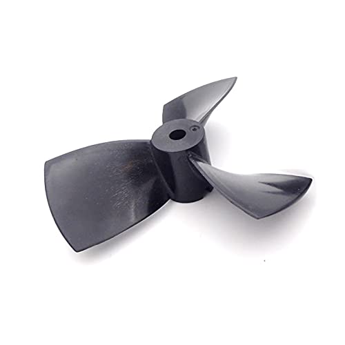 QUENPE 1PCS RC Boot Propeller Nylon 3-klingen CW CCW 80mm Welle 5mm Triebwerk Prop for RC Boot Angeln Schlepper Cruise Marine Modellschiffpropeller (Color : 1PC D80mm Left Hand) von QUENPE