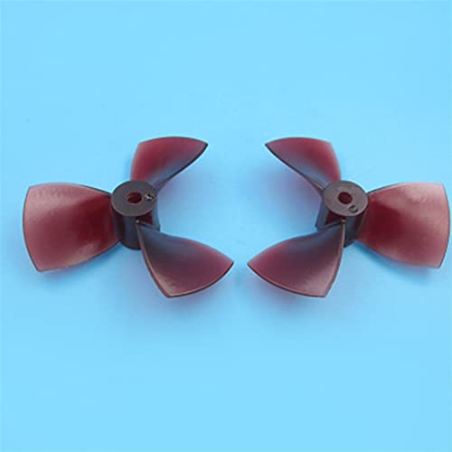 QUENPE PC 3-Blatt-Propeller gebürstet Jetboot Unterwasserpropeller 80 mm Links rechts RC-Boote Modellschiffpropeller (Color : A Pair) von QUENPE