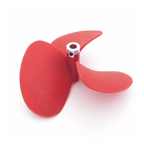 QUENPE RC Boot Propeller 3-Blatt 140mm 8mm Schaft Nylon Propeller, for RC Schlepper Angeln Köder Boot DIY Floß Surfbrett Modellschiffpropeller von QUENPE