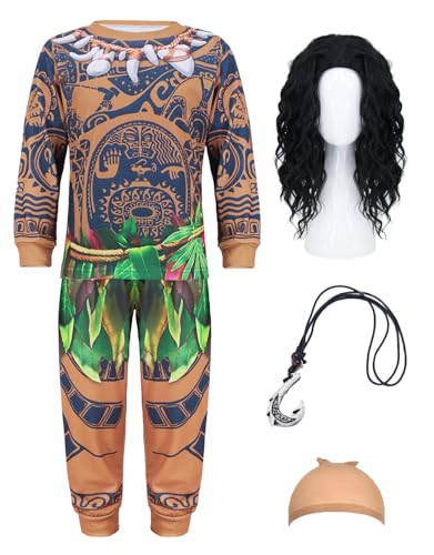 QUJQOM QM056M Halloween Kostüme Set für Kinder Geburtstag Party Jungen Tattoos Gedruckt Hawaii Kostüm QUJQOM QM056M Halloween Kostüme Set für Kinder Geburtstag Party Jungen Tattoos Gedruckt Hawaii Kostüm von QUJQOM