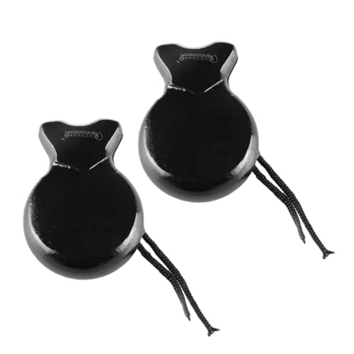 QUMIIRITY 1 Paar Schlagzeug Musikinstrumente Kastagnetten-rhythmusspielzeug Percussion- Kastagnetten- Kastagnettenspielzeug Kastagnetten Für Black Hölzern QUMIIRITY 1 Paar Schlagzeug Musikinstrumente Kastagnetten-rhythmusspielzeug Percussion- Kastagnetten- Kastagnettenspielzeug Kastagnetten Für Black Hölzern von QUMIIRITY