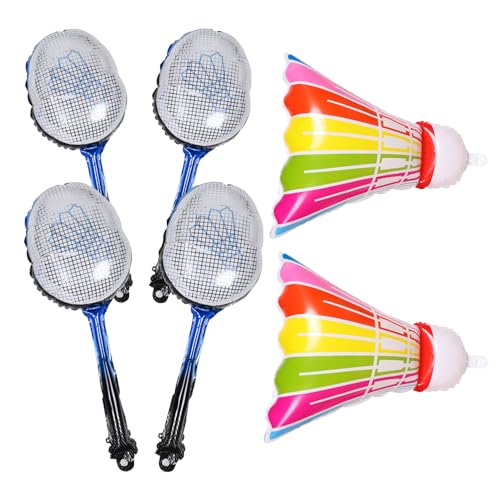 QUMIIRITY 1 Satz Badminton Themenparty Set Große Aufblasbare Federbälle und Badminton Schläger Ballons für Sportgeburtstags Dekorationen Leichte Aluminiumfolie Ballons QUMIIRITY 1 Satz Badminton Themenparty Set Große Aufblasbare Federbälle und Badminton Schläger Ballons für Sportgeburtstags Dekorationen Leichte Aluminiumfolie Ballons von QUMIIRITY