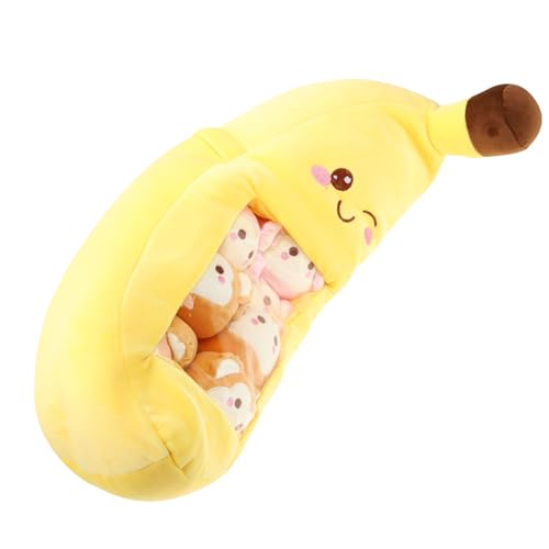 QUMIIRITY 1 Satz Bananenpuppe kopfkissen Banane Stofftier Bananenspielzeug ausgestopftes süße Kissen gefülltes Bananenkissen Bananenplüsch kurzer Plüsch Yellow QUMIIRITY 1 Satz Bananenpuppe kopfkissen Banane Stofftier Bananenspielzeug ausgestopftes süße Kissen gefülltes Bananenkissen Bananenplüsch kurzer Plüsch Yellow von QUMIIRITY