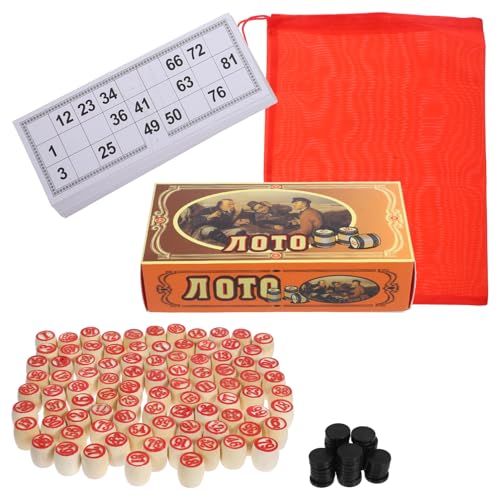 QUMIIRITY 1 Satz Bingo Brettspiel Doppelseitige Zahlenkarten Klassisches Partyspiel für Langlebig und Leicht für Familienunterhaltung und Gesellige Abende QUMIIRITY 1 Satz Bingo Brettspiel Doppelseitige Zahlenkarten Klassisches Partyspiel für Langlebig und Leicht für Familienunterhaltung und Gesellige Abende von QUMIIRITY