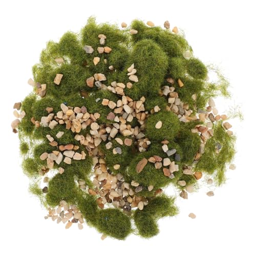 QUMIIRITY 1 Satz DIY Mikro Landschaftsmodell Material Gras und Kies für Terrarien Pflanzgefäße und Modelleisenbahn Dekoration Einfach zu Verwenden und Pflegeleicht von QUMIIRITY