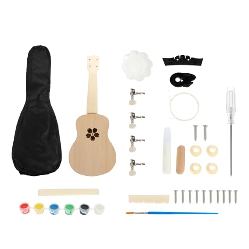 QUMIIRITY 1 Satz DIY Ukulele Bastelset für Malbares Instrumentenmaterial Handgemachte Ukulele mit Dekorationsmöglichkeiten für Eltern Projekte QUMIIRITY 1 Satz DIY Ukulele Bastelset für Malbares Instrumentenmaterial Handgemachte Ukulele mit Dekorationsmöglichkeiten für Eltern Projekte von QUMIIRITY