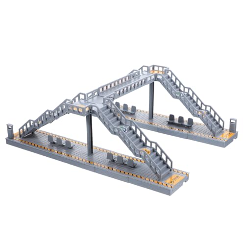 QUMIIRITY 1 Satz Fußgängerbrücke Sandtischmaterial Wohnkultur Miniaturen Modell Einer Hängebrücke Bahnhofsmodell Miniaturornament Für Sandtisch Steg Für Sandtisch Plastik von QUMIIRITY