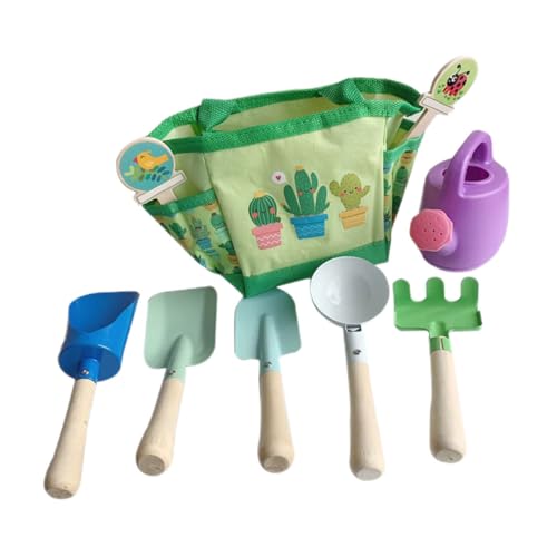 QUMIIRITY 1 Satz Gartenwerkzeugset Holzspielzeug für Kleinkinder Interaktive Gartenspiele für Jungen und Mädchen für Outdoor Aktivitäten und Kreative Spielstunden von QUMIIRITY