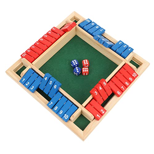 QUMIIRITY 1 Satz Holzbrettspiel mit Würfeln und Zahlen für Erwachsene Lustiges Partyspiel für Familien und Freunde für Interaktive Spielabende und Kreative Spielmethoden QUMIIRITY 1 Satz Holzbrettspiel mit Würfeln und Zahlen für Erwachsene Lustiges Partyspiel für Familien und Freunde für Interaktive Spielabende und Kreative Spielmethoden von QUMIIRITY