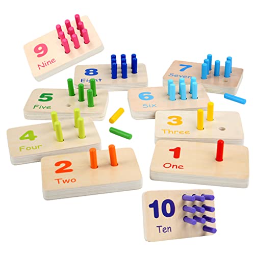 QUMIIRITY 1 Satz Holzspielzeug für Montessori Konzentration und Motorischen Fähigkeiten mit Bunten Stäben für Kreatives und Lernspaß QUMIIRITY 1 Satz Holzspielzeug für Montessori Konzentration und Motorischen Fähigkeiten mit Bunten Stäben für Kreatives und Lernspaß von QUMIIRITY