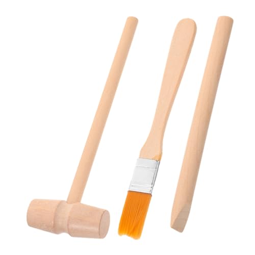 QUMIIRITY 1 Satz Kinderwerkzeuge Set Holzhammer Meißel Bürstenwerkzeug Kinderspielzeug Ausgrabungswerkzeugsatz QUMIIRITY 1 Satz Kinderwerkzeuge Set Holzhammer Meißel Bürstenwerkzeug Kinderspielzeug Ausgrabungswerkzeugsatz von QUMIIRITY