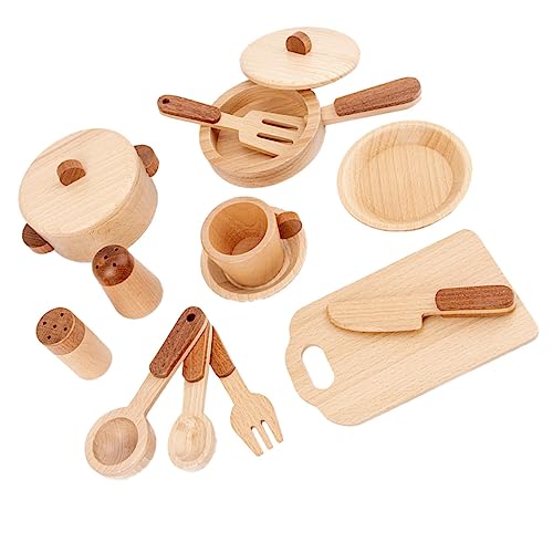 QUMIIRITY 1 Satz Kochspielzeug Set aus Holz für Spielküche mit Küchenzubehör für Rollenspiele und Eltern Junge Mädchen Interaktion Fördert Formen und Objekterkennung Ab Jahren QUMIIRITY 1 Satz Kochspielzeug Set aus Holz für Spielküche mit Küchenzubehör für Rollenspiele und Eltern Junge Mädchen Interaktion Fördert Formen und Objekterkennung Ab Jahren von QUMIIRITY