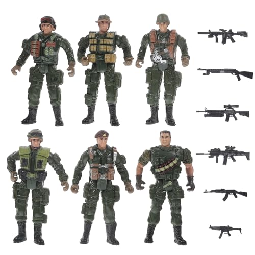 QUMIIRITY 1 Satz Militärsoldatenmodell Actionfiguren Männer Zahlen Figuren Soldaten spielzeugsoldaten kleine Menschenfiguren Layout-Figuren Plastik Green von QUMIIRITY