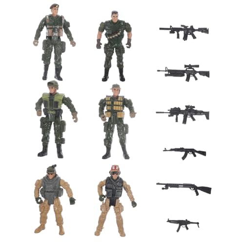 QUMIIRITY 1 Satz Militärsoldatenmodell Miniaturmenschen Für Soldaten Kleine Modelle Miniatur-soldatenfiguren Tischdekorationen Aus Sand Personenfigur Sandtischleute Green Plastik von QUMIIRITY