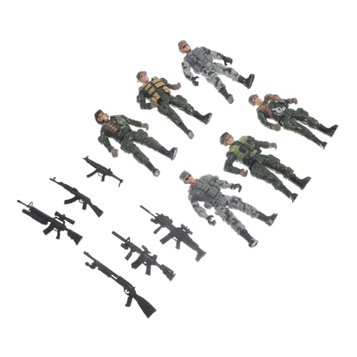 QUMIIRITY 1 Satz Militärsoldatenmodell Simulierte Streichrequisiten Winzige Soldatenmodelle Layout-Figuren Soldatenformen Menschenfiguren Zur Dekoration Sandkasten-miniaturen Plastik QUMIIRITY 1 Satz Militärsoldatenmodell Simulierte Streichrequisiten Winzige Soldatenmodelle Layout-Figuren Soldatenformen Menschenfiguren Zur Dekoration Sandkasten-miniaturen Plastik von QUMIIRITY