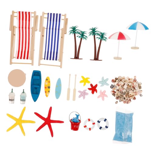 QUMIIRITY 1 Satz Miniatur Strand Deko Set aus Holz Teiliges Mikrolandschaft Zubehör für Puppenhäuser Kreative Stranddekoration für DIY Projekte QUMIIRITY 1 Satz Miniatur Strand Deko Set aus Holz Teiliges Mikrolandschaft Zubehör für Puppenhäuser Kreative Stranddekoration für DIY Projekte von QUMIIRITY