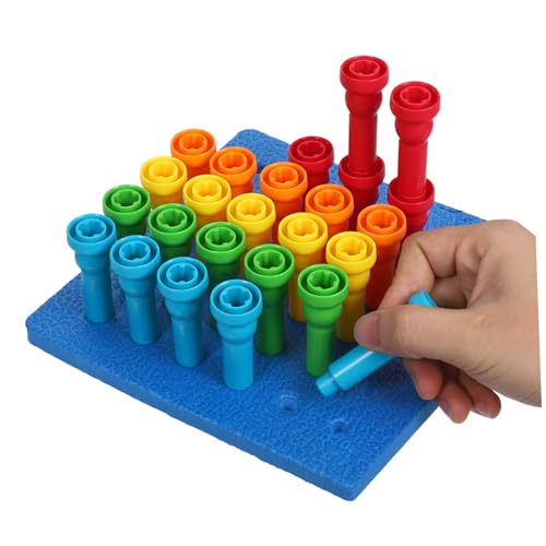 QUMIIRITY 1 Satz Pegboard für Kleinkinder Teiliges mit Pilz Peg Puzzle für Motorische Fähigkeiten Farbsortierung und Interaktives Lernen für Frühkindliche Bildung QUMIIRITY 1 Satz Pegboard für Kleinkinder Teiliges mit Pilz Peg Puzzle für Motorische Fähigkeiten Farbsortierung und Interaktives Lernen für Frühkindliche Bildung von QUMIIRITY