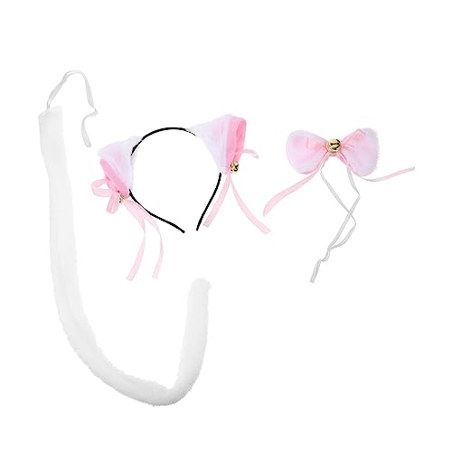QUMIIRITY 1 Satz Plüsch-Katzenohren-Stirnband Katzenkostüm Für Kinderkatze Kostüm Make -up -Stirnband Hörner Cosplay Bezaubernde Cosplay-Fliege Fuchskostüm Haustier Kostüme von QUMIIRITY
