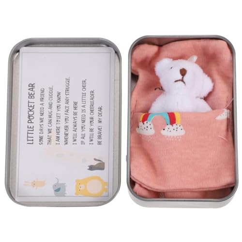 QUMIIRITY 1 Satz Plüsch-minibär Kleine Bärenpuppe Bärenspielzeug Für Mädchen Hängende Bärenpuppe Bär in Zinn Bär Ornament Mini-bären- Hängendes Bärenspielzeug Bär Figur Stoff von QUMIIRITY