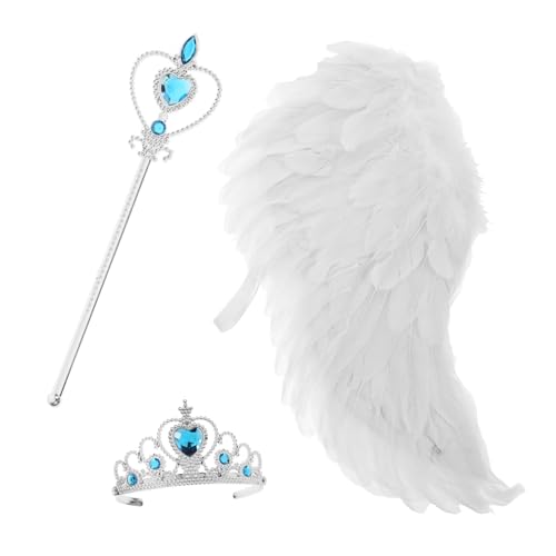 QUMIIRITY 1satz Engel Flügel Kostüm Mit Haarreif Und Zauberstab Teiliges Für Cosplay Halloween Karneval Und Bühnenaufführungen Mittelgröße QUMIIRITY 1satz Engel Flügel Kostüm Mit Haarreif Und Zauberstab Teiliges Für Cosplay Halloween Karneval Und Bühnenaufführungen Mittelgröße von QUMIIRITY