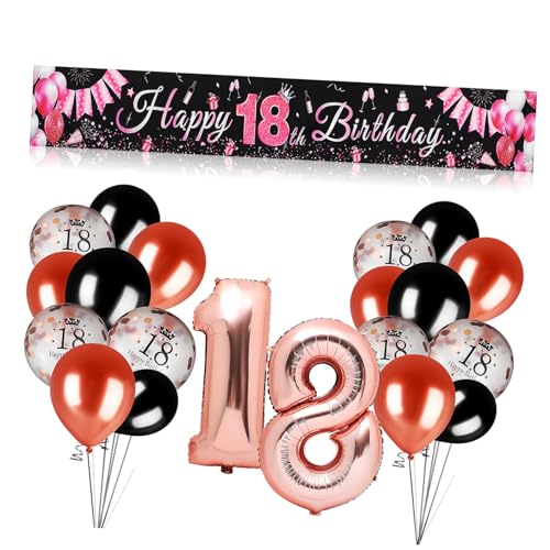 QUMIIRITY 1 Satz Satz Geburtstag Konfetti-Luftballons Bausätze 18 Ballonnummern gern celebrations feierstahl dekoset partydeko einschulung balongas Partyballons Dekorationen Aluminiumfolie von QUMIIRITY