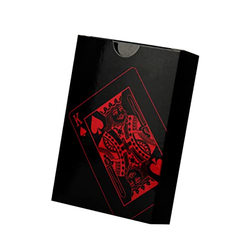 QUMIIRITY 1 Set PVC Poker Set Rot Kreative Karten Mit Papier Box Für Karte Spiel Unterhaltung von QUMIIRITY