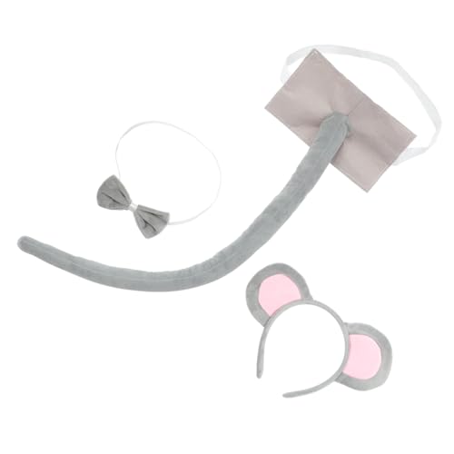 QUMIIRITY Mausohr-haarbänder Tier-Kopfschmuck-Set Dekorativer Party-Kopfschmuck Für Cosplay-zubehör von QUMIIRITY