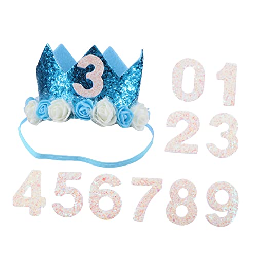 QUMIIRITY Geburtstagskrone für Jungen und Mädchen Hut mit Zahlen Blumen Partyhut Kuchen- und Cupcake-picks Mädchen Blumen-geburtstagskrone Geburtstags-stirnband für Jungen und Mädchen QUMIIRITY Geburtstagskrone für Jungen und Mädchen Hut mit Zahlen Blumen Partyhut Kuchen- und Cupcake-picks Mädchen Blumen-geburtstagskrone Geburtstags-stirnband für Jungen und Mädchen von QUMIIRITY