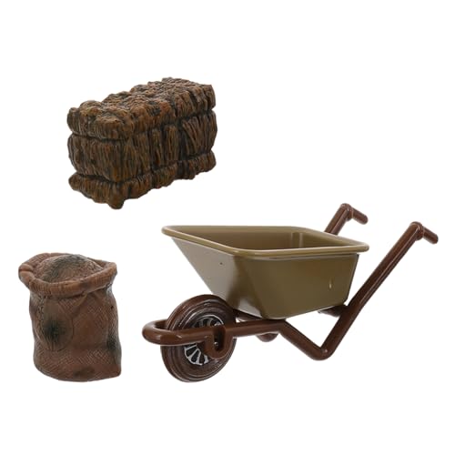 QUMIIRITY Detailliertes Miniatur-Set Miniatur-Karren Zum Basteln Künstliches Bauernhofspielzeug Für Jungen Und Mädchen von QUMIIRITY