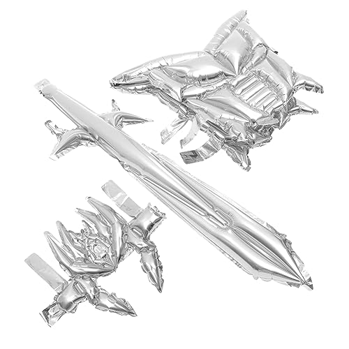 QUMIIRITY 1 Set Deko Requisite Dreizack Zubehör Ring Partyspiele Ninja Gürtel Gastgeschenk Lustiges Aufblaskostüm Pirat Aufblasbare Säbel Topper Rüstung Foto Requisite Silber Aluminiumfolie QUMIIRITY 1 Set Deko Requisite Dreizack Zubehör Ring Partyspiele Ninja Gürtel Gastgeschenk Lustiges Aufblaskostüm Pirat Aufblasbare Säbel Topper Rüstung Foto Requisite Silber Aluminiumfolie von QUMIIRITY
