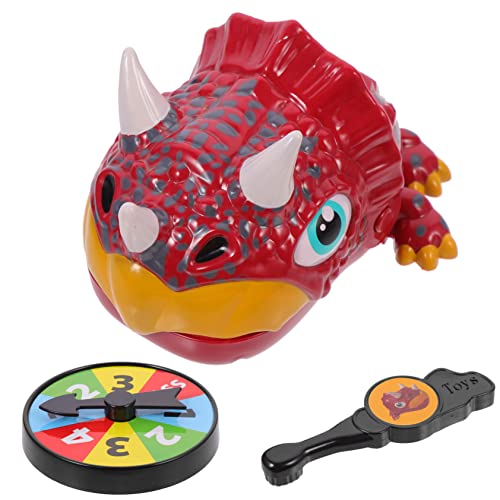 QUMIIRITY 1 Set Fingerbeißspielzeug Badespielzeug Roboter Tiere Figuren Fernbedienung Dinosaurier Kinderzahnbürste Dinosaurier Dinosaurier Gefülltes Zappelplüsch Kunststoff Rot von QUMIIRITY