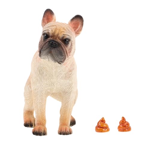 QUMIIRITY 1 Set Französische Bulldogge Figur Fun Harzhundstatue Für Wohnkultur Für Wohnzimmer Inneneingang Einzigartige Und Niedliche Desk Bulldog -Statue von QUMIIRITY
