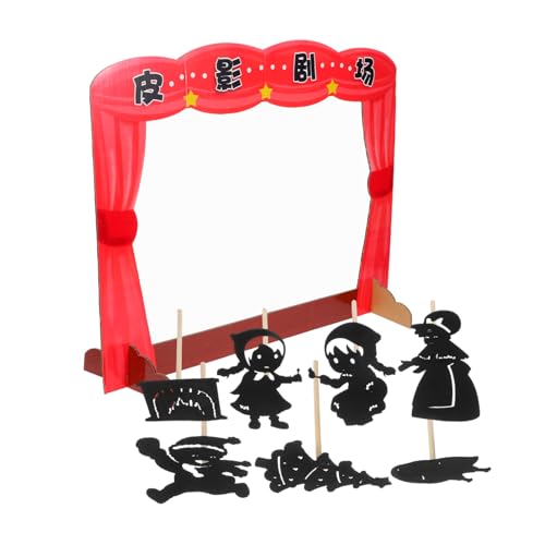 QUMIIRITY 1 Set Kids Puppet Theatre Set Mit DIY -schattenpuppen Und Kreativen Spielrequisiten Für Familiäre Lustige Und Interaktive Geschichtenerzählspiele Shadow Theatre Kreatives Spiel von QUMIIRITY