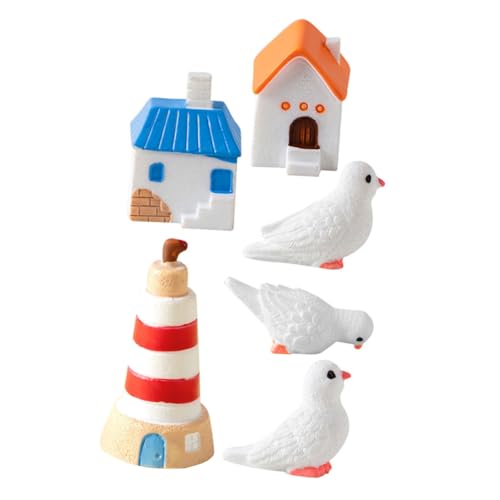 QUMIIRITY 1 Set Leuchtturm Dekorationen Kunstharz Nautisches Leuchtturm Modell Mooshaus Dekoration Vogel QUMIIRITY 1 Set Leuchtturm Dekorationen Kunstharz Nautisches Leuchtturm Modell Mooshaus Dekoration Vogel von QUMIIRITY