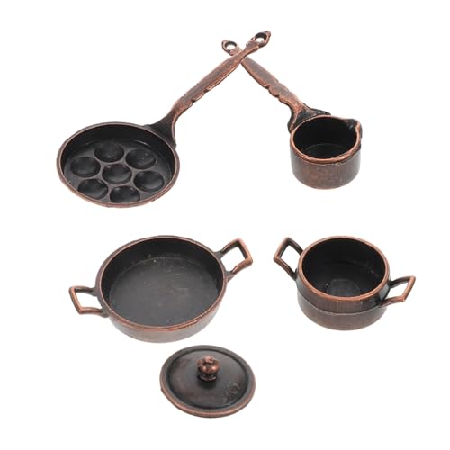 QUMIIRITY 1 Set Miniatur Puppenhaus Küche Ware Realistische Metall Kochgeschirr Set Winzige Dinge Mini Küchengeschirr Mini Küche Ware QUMIIRITY 1 Set Miniatur Puppenhaus Küche Ware Realistische Metall Kochgeschirr Set Winzige Dinge Mini Küchengeschirr Mini Küche Ware von QUMIIRITY