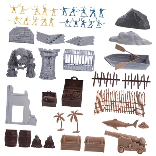 QUMIIRITY 1satz Miniatur Piraten Soldaten Figuren Teiliges Modellspielzeug Für Junge Mädchen Für Sandtisch-layouts Und Rollenspiele Für Kreative Bastelprojekte Und von QUMIIRITY