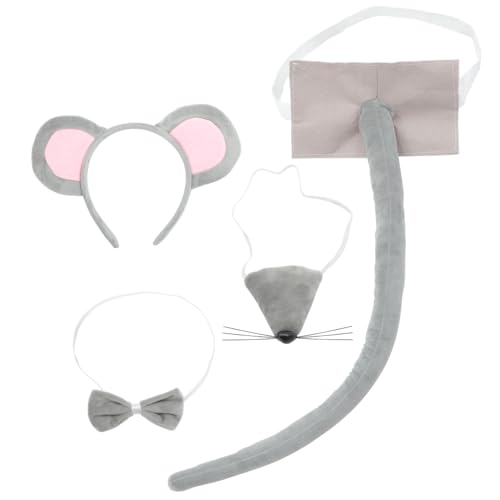 QUMIIRITY Bezauberndes Stirnband-Set mit Mausohren für Damen Cosplay-Stirnband für Halloween-Partys und Foto-Requisiten von QUMIIRITY