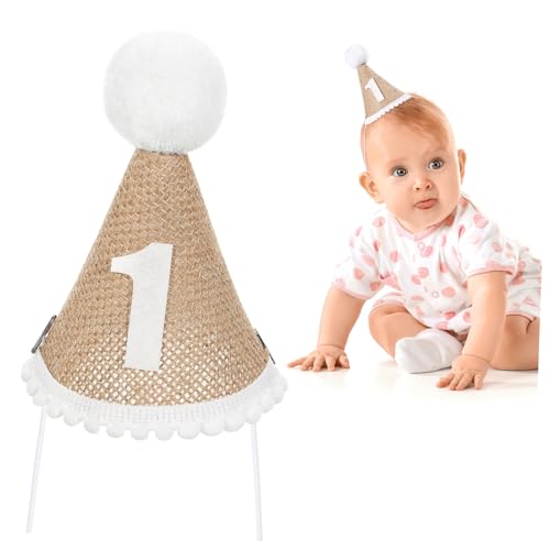 QUMIIRITY 1 Stück Geburtstagsparty-hut Junge 1. Geburtstag Geburtstagshut Ein Geburtstagshut Erster Geburtstag Partyhut -geburtstagsmütze Schmucklos Glücklich Kinderhut Leinen- QUMIIRITY 1 Stück Geburtstagsparty-hut Junge 1. Geburtstag Geburtstagshut Ein Geburtstagshut Erster Geburtstag Partyhut -geburtstagsmütze Schmucklos Glücklich Kinderhut Leinen- von QUMIIRITY
